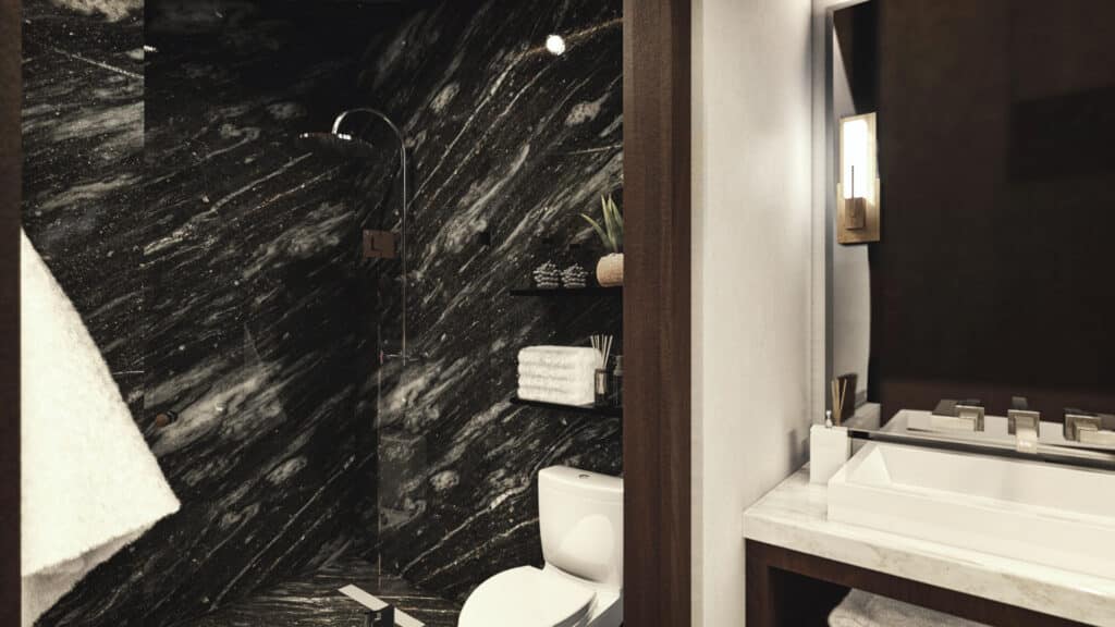 Baño en habitación de Torre Amelia